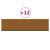 Panouri de perete 12 buc. maro 60x15 cm catifea 1,08 m² GartenMobel Dekor