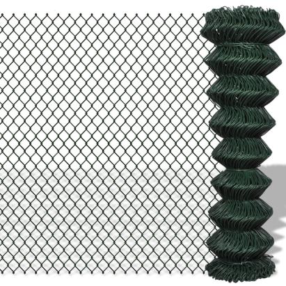 Gard de legătură din plasă, verde, 1,5 x 25 m, oțel GartenMobel Dekor