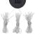 Pavilion cu perdele & șiruri lumini LED, alb crem, 4x3 m GartenMobel Dekor