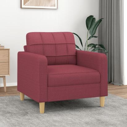 Fotoliu canapea, roșu vin, 60 cm, material textil GartenMobel Dekor