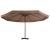 Umbrelă soare exterior cu stâlp aluminiu gri taupe 500 cm  GartenMobel Dekor
