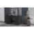 Masa de toaleta/machiaj + Taburet Korfu, negru, cu oglinda si LED-uri, Vanessa, 130x43x143 cm GartenVIP DiyLine