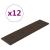 Panouri perete 12 buc. maro, 60x15 cm, piele ecologică, 1,08 m² GartenMobel Dekor