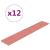 Panouri de perete 12 buc. roz 90x15 cm catifea 1,62 m² GartenMobel Dekor