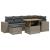 Set canapele de grădină, 7 piese, cu perne, gri, poliratan GartenMobel Dekor