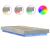 Cadru de pat cu LED, gri beton, 75x190 cm, lemn prelucrat GartenMobel Dekor