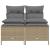 Set canapele de grădină, 4 piese, cu perne, bej, poliratan GartenMobel Dekor