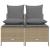 Set canapele de grădină, 4 piese, cu perne, bej, poliratan GartenMobel Dekor