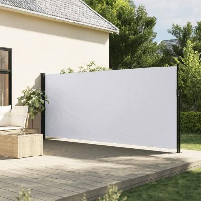 Copertina laterală retractabilă, alb, 160x300 cm GartenMobel Dekor