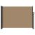 Copertină laterală retractabilă, gri taupe, 140x600 cm GartenMobel Dekor
