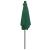 Umbrelă de soare, LED-uri și stâlp aluminiu, verde, 300 cm GartenMobel Dekor