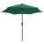 Umbrelă de soare, LED-uri și stâlp aluminiu, verde, 300 cm GartenMobel Dekor