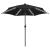 Umbrelă de soare, LED-uri și stâlp aluminiu, negru, 300 cm GartenMobel Dekor