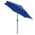 Umbrelă de soare, LED-uri și stâlp aluminiu, azur, 300 cm GartenMobel Dekor
