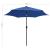 Umbrelă de soare, LED-uri și stâlp aluminiu, azur, 300 cm GartenMobel Dekor