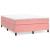 Pat box spring cu saltea, roz, 140x200 cm, catifea GartenMobel Dekor
