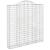 Coș gabion arcuit 200x30x200/220 cm fier galvanizat GartenMobel Dekor