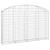 Coș gabion arcuit 200x30x120/140 cm fier galvanizat GartenMobel Dekor