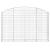 Coș gabion arcuit 200x30x120/140 cm fier galvanizat GartenMobel Dekor