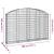 Coș gabion arcuit 200x30x120/140 cm fier galvanizat GartenMobel Dekor