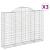Coșuri gabion arcuite 3 buc, 200x30x140/160cm, fier galvanizat GartenMobel Dekor