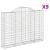 Coșuri gabion arcuite 9 buc, 200x30x140/160cm, fier galvanizat GartenMobel Dekor