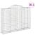 Coșuri gabion arcuite 11 buc, 200x30x140/160cm, fier galvanizat GartenMobel Dekor