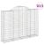 Coșuri gabion arcuite 13 buc, 200x30x140/160cm, fier galvanizat GartenMobel Dekor