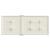 Perne scaun spătar înalt, 4 buc. melanj crem 120x50x4 cm textil GartenMobel Dekor