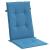 Perne scaun spătar înalt 2buc melanj albastru 120x50x4cm textil GartenMobel Dekor