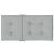 Perne scaun cu spătar scund 2 buc. melanj gri 100x50x4cm textil GartenMobel Dekor