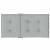 Perne scaun cu spătar scund 4 buc. melanj gri 100x50x4cm textil GartenMobel Dekor