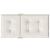 Perne scaun cu spătar scund 2buc. melanj crem 100x50x4cm textil GartenMobel Dekor