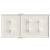 Perne scaun cu spătar scund 4buc. melanj crem 100x50x4cm textil GartenMobel Dekor