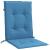 Perne scaun spătar mic 2 buc. melanj albastru 100x50x4cm textil GartenMobel Dekor