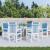 Perne scaun spătar mic 6 buc. melanj albastru 100x50x4cm textil GartenMobel Dekor
