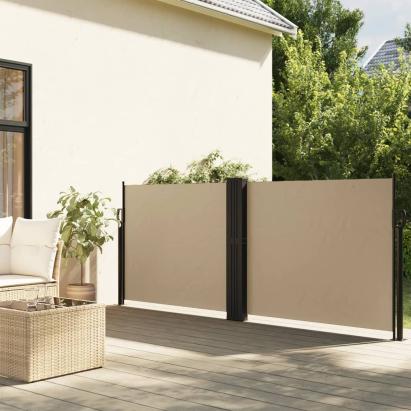 Copertină laterală retractabilă, bej, 120 x 600 cm GartenMobel Dekor