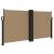 Copertină laterală retractabilă, gri taupe, 120 x 600 cm GartenMobel Dekor