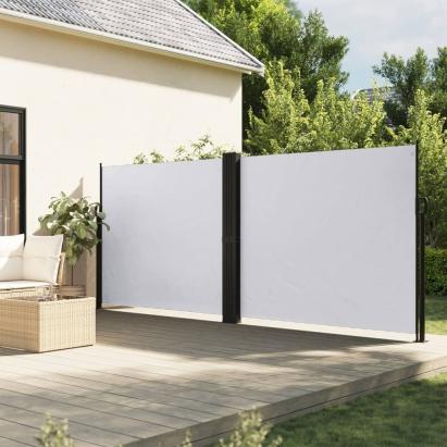 Copertină laterală retractabilă, alb, 160 x 600 cm GartenMobel Dekor