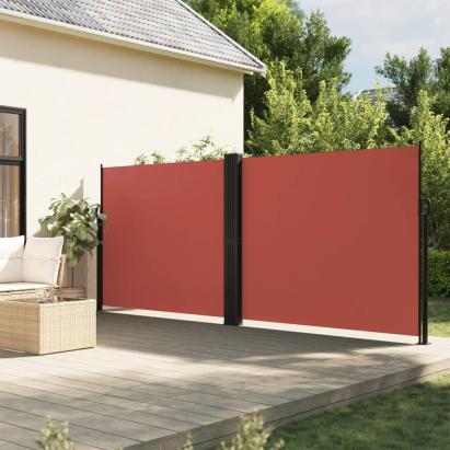 Copertină laterală retractabilă, cărămiziu, 160x1200 cm GartenMobel Dekor