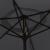 Umbrelă de soare, negru, 200 x 224 cm, aluminiu GartenMobel Dekor