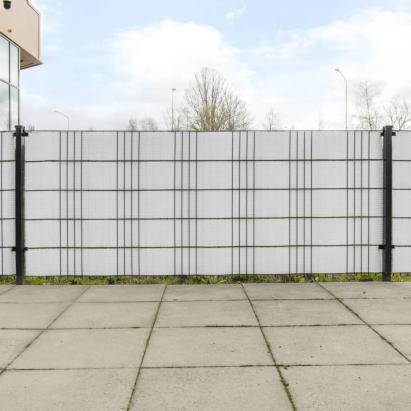 Paravane pentru balcon, 5 buc., alb, 255x19 cm, poliratan GartenMobel Dekor