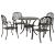 Set mobilier de grădină, 5 piese, bronz, aluminiu turnat GartenMobel Dekor