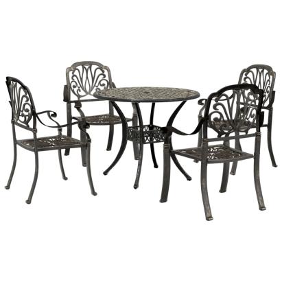 Set mobilier de grădină, 5 piese, bronz, aluminiu turnat GartenMobel Dekor