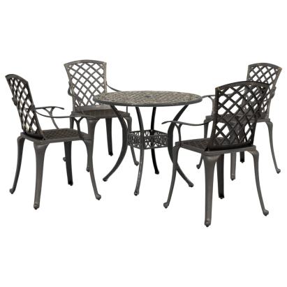 Set mobilier de grădină, 5 piese, bronz, aluminiu turnat GartenMobel Dekor