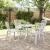 Set mobilier de grădină, 5 piese, alb, aluminiu turnat GartenMobel Dekor