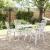 Set mobilier de grădină, 5 piese, alb, aluminiu turnat GartenMobel Dekor