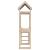 Turn joacă cu scară, 110,5x52,5x215 cm, lemn masiv pin GartenMobel Dekor
