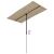 Umbrelă soare de exterior, stâlp aluminiu, gri taupe 180x110 cm  GartenMobel Dekor