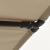 Umbrelă soare de exterior, stâlp aluminiu, gri taupe 180x110 cm  GartenMobel Dekor